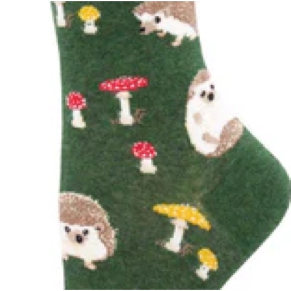 Socksmith Slow Poke Cotton Crew Sock, S/M, NWT + Bonus Pair, NWT 🍄🦔 - Picture 2 of 2